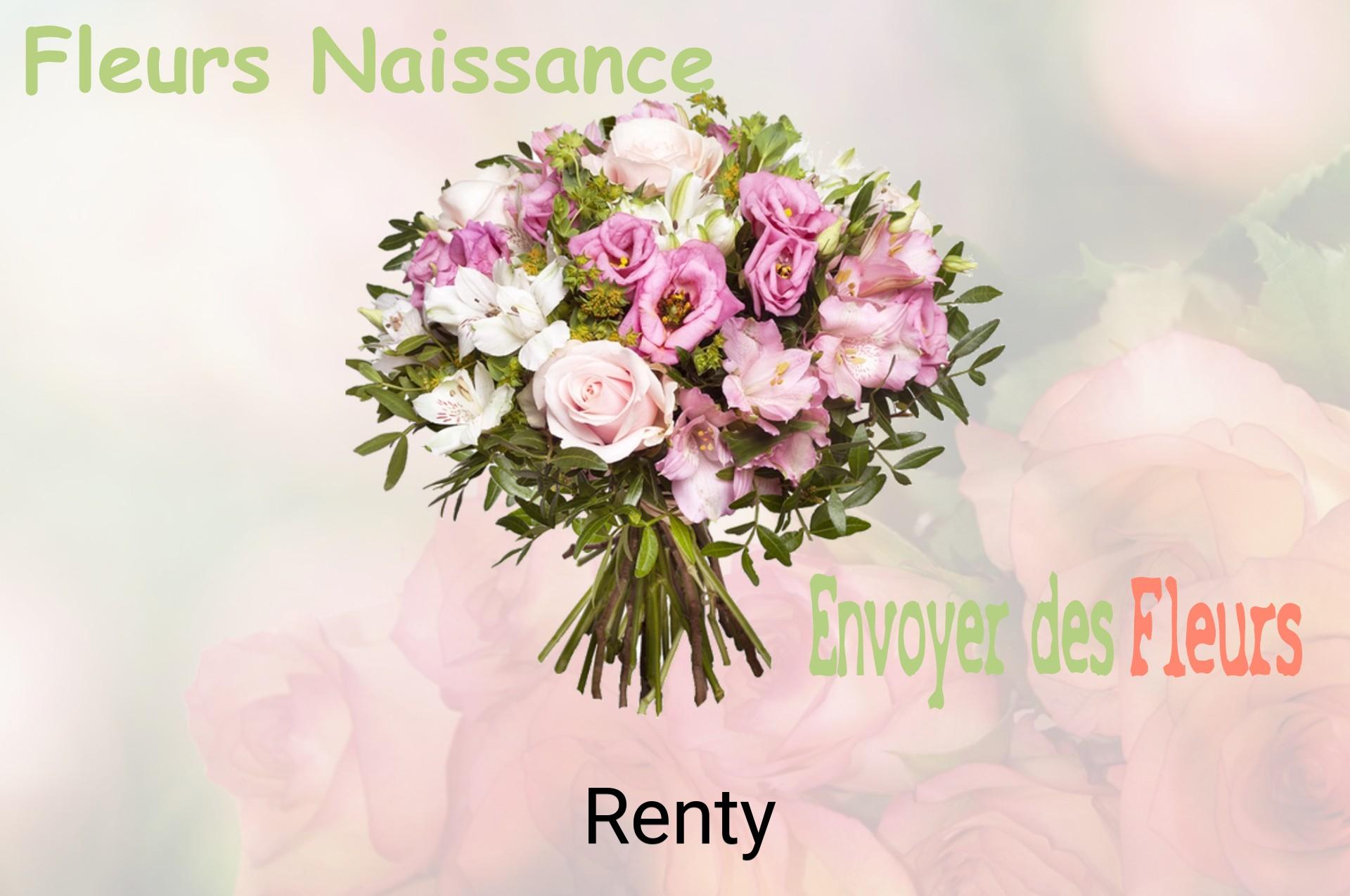 Bouquet de fleurs de naissance livré à Renty